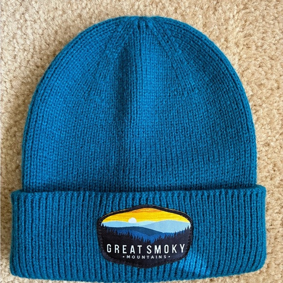 Great Smoky Mountains Blue Beanie- OS - Picture 1 of 3